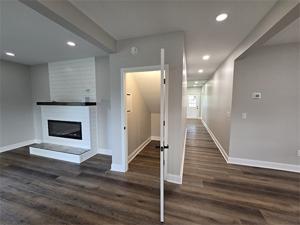 living room and hallway