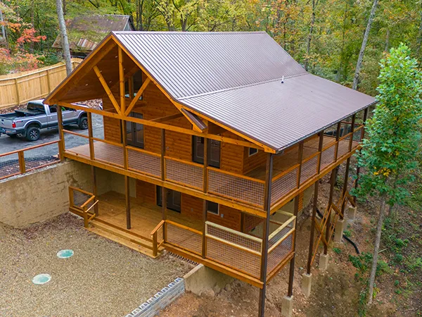 New log home construction